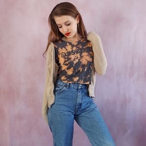 Cropped Bleach Dyed Gymshark T-shirt